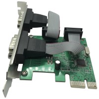 Placa PCI Express X1 Multiserial Com 2 Seriais e Low Profile