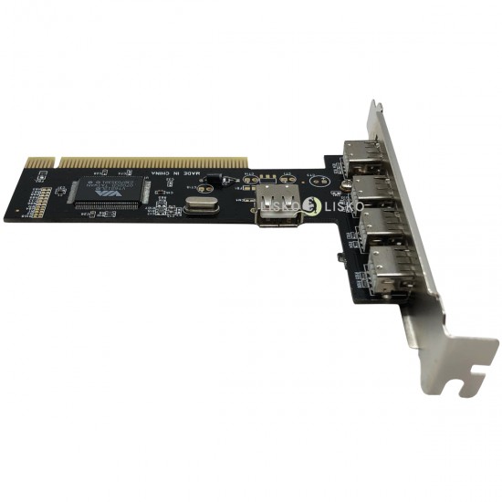 Placa PCI USB 2.0 Via 4+1 Portas JPU-01 